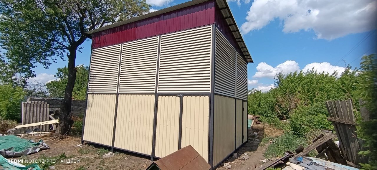 Сенник из ламелей еврожалюзи RAL1015 Слоновая Кость фото 2 в Таганроге